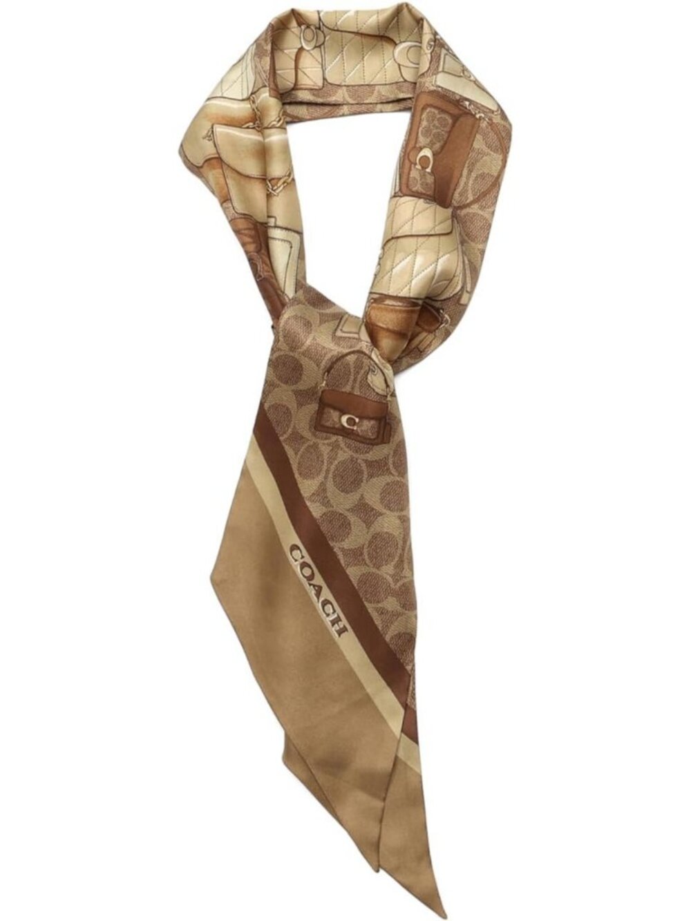 Stylish Women's Printed Wide Silk Skinny Scarf - Versatile Accessory for Any